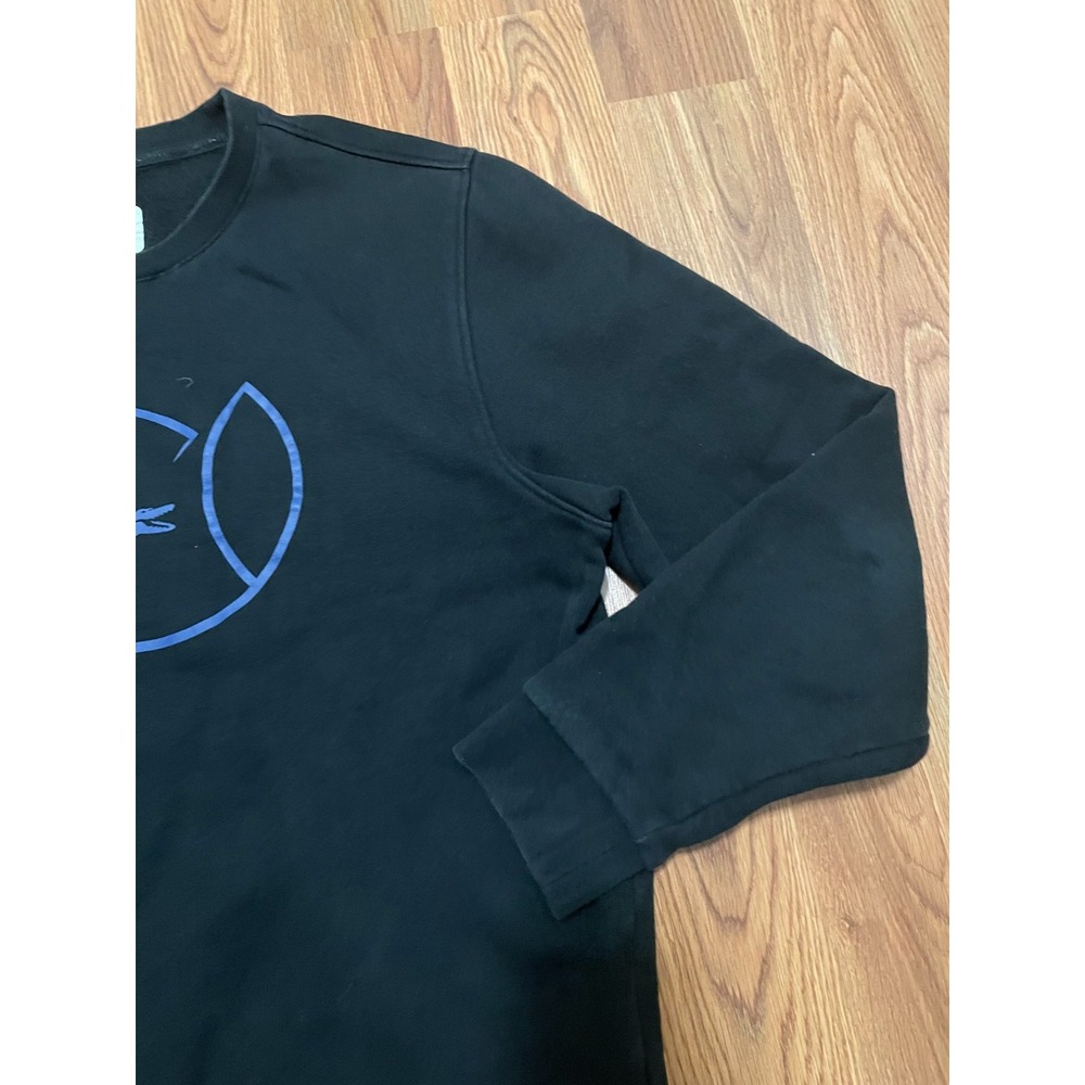 Lacoste Sport Crewneck Sweatshirt Mens Large Black Graphic Croc SH9506 - Picture 4 of 9